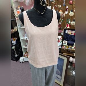 J.Crew Velvet Pink Sleeveless Top